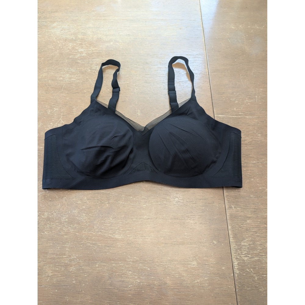 Honeylove Silhouette Bra‎ black Wireless Seamless Mesh Support 1X plus comfort